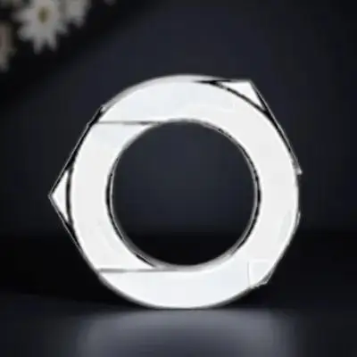 

50Pcs 8mm Fine Thin Zinc Nuts for Guitar Bass Socket Jack Instrument Replacement High Quality Suitable for Most Guitars and