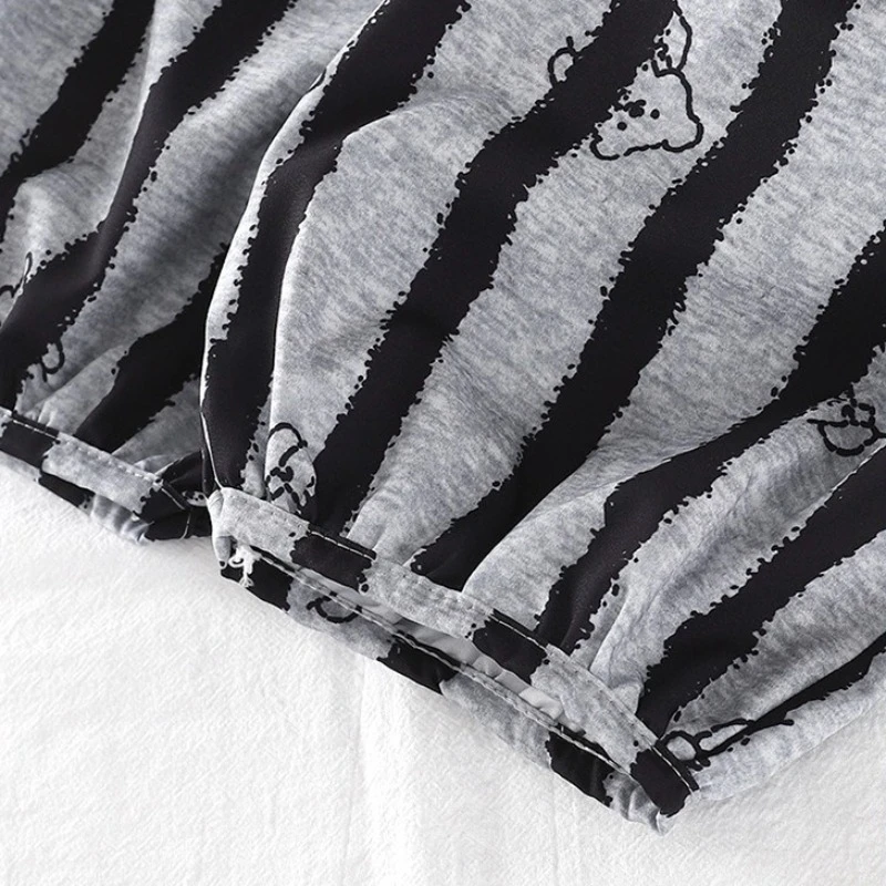 Summer Kids Anti-Mosquito Pants Striped Bear Print Lantern Ankle Length Trousers Toddler Boys Girls Breathable Loose Bloomers - view 6