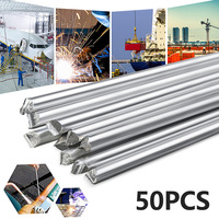 50Pcs Aluminum Welding Rods 13 Inch Welding Electrode Household Low Temperature Aluminum Wire Brazing Rods for Electric Power