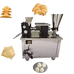 Industrial Large Triangle Corn Flour Green Vegetable Stuffing Empanada Sealing Making Production Machine For Home Restaurant