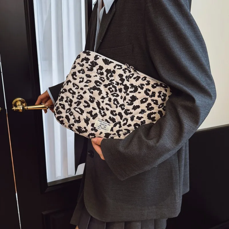 Leopard Print Portable Laptop Case Laptop Storage Bag Computer Carrying Bag for 11/13/15 Inch Laptops