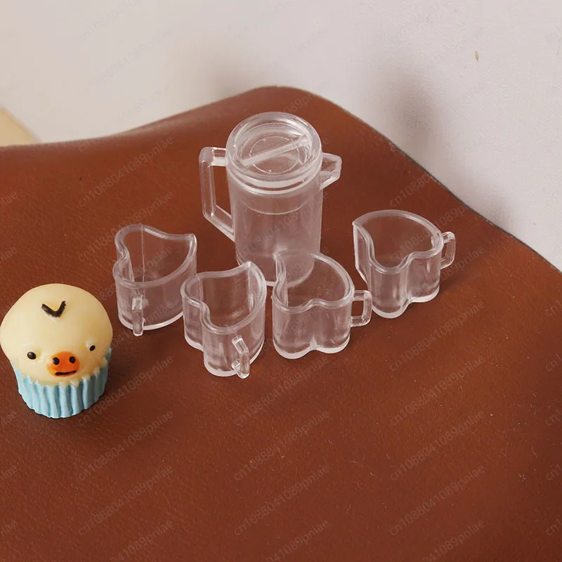 Miniature Kettle Water Cup Set Mini Model 1:12 Minutes Ob11bjd Life Scene DIY