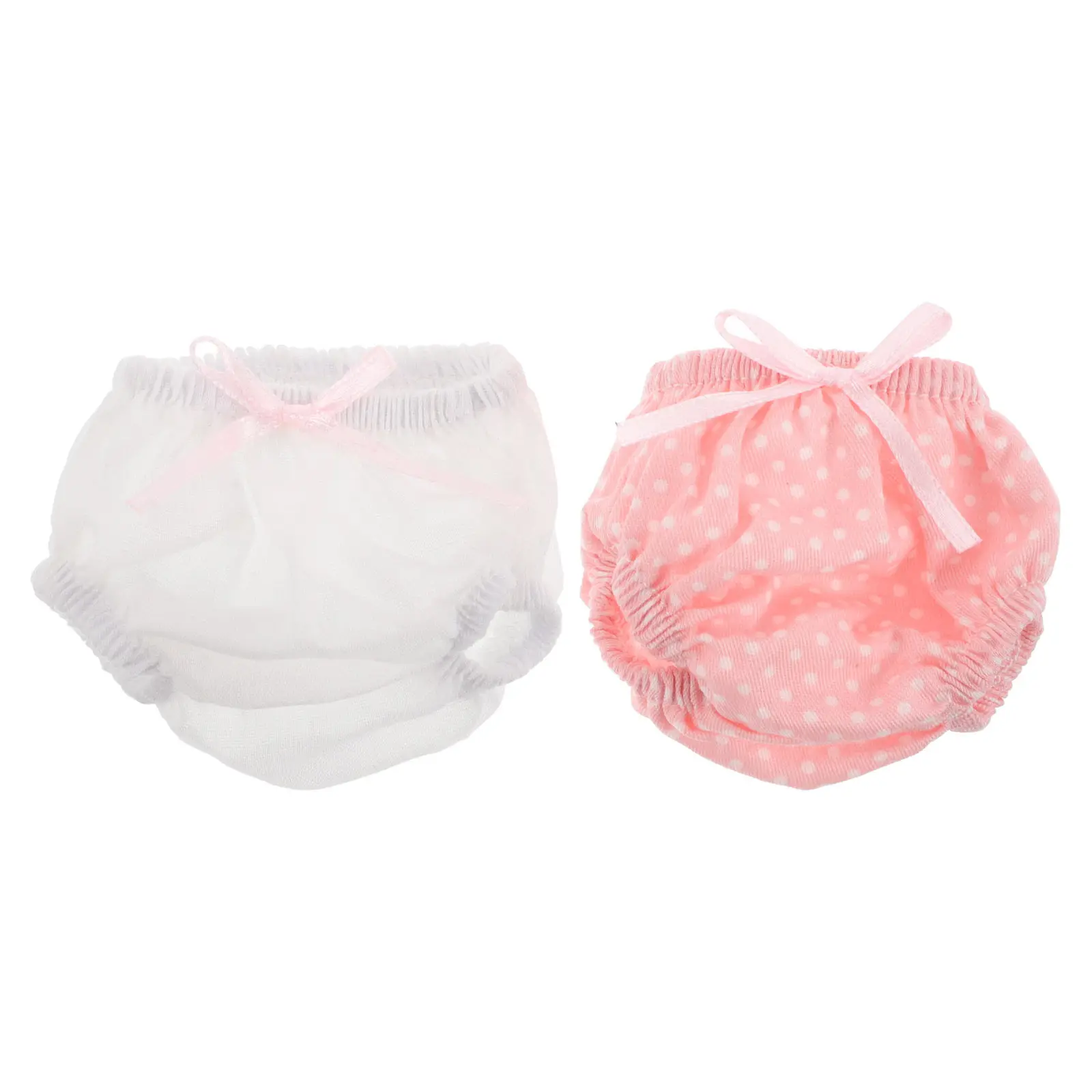 2Pcs Baby Underpants Briefs Girl Training Pants Clothes Dress Up American Underwear Kids Play House Toy