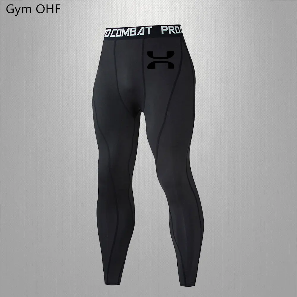 U-N Gym Men's Compression Pants Sports Running Tights Bodybuilding Jogging Skinny Exercise Leggings Trousers Men