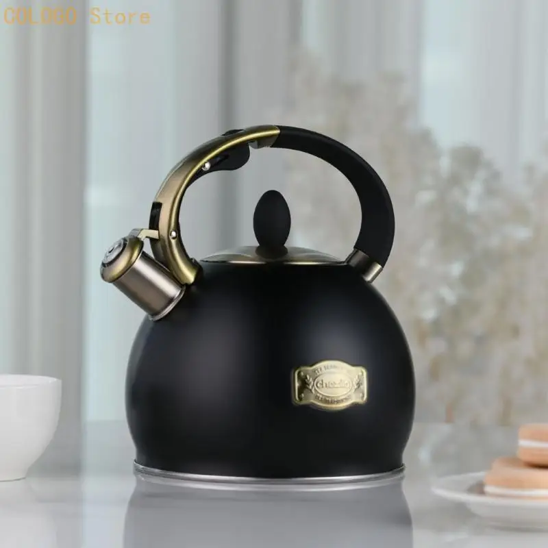 Rustproof Stainless Steel Tea Kettle With Quick Heat Technology Large Teakettle D0LD