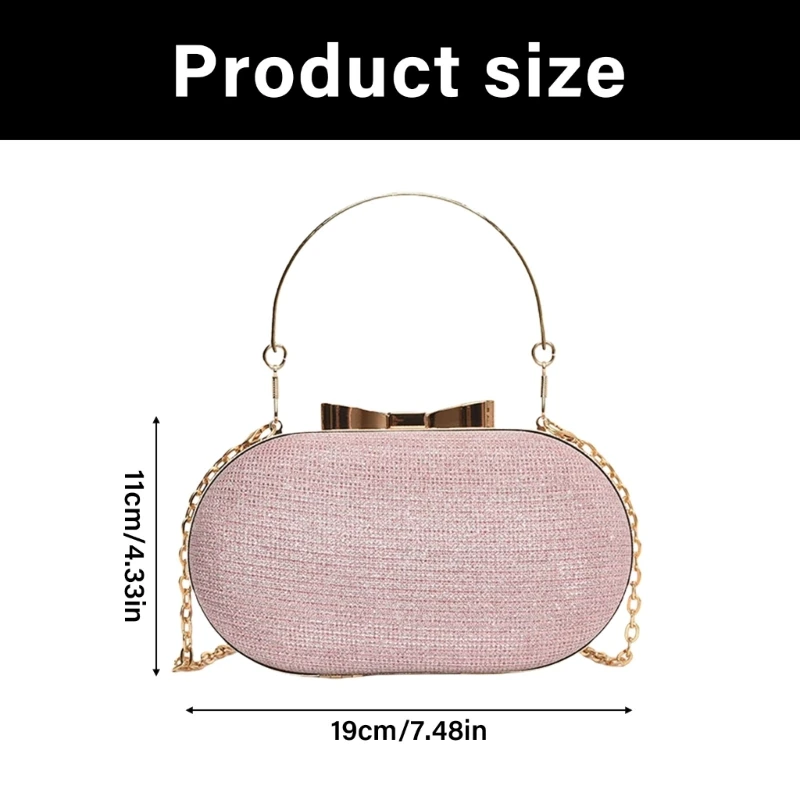 

G5AE Contemporary Polyester Decorated Purse Shoulder Bag Evening Handbag Crossbody Purses For Fashionable Women