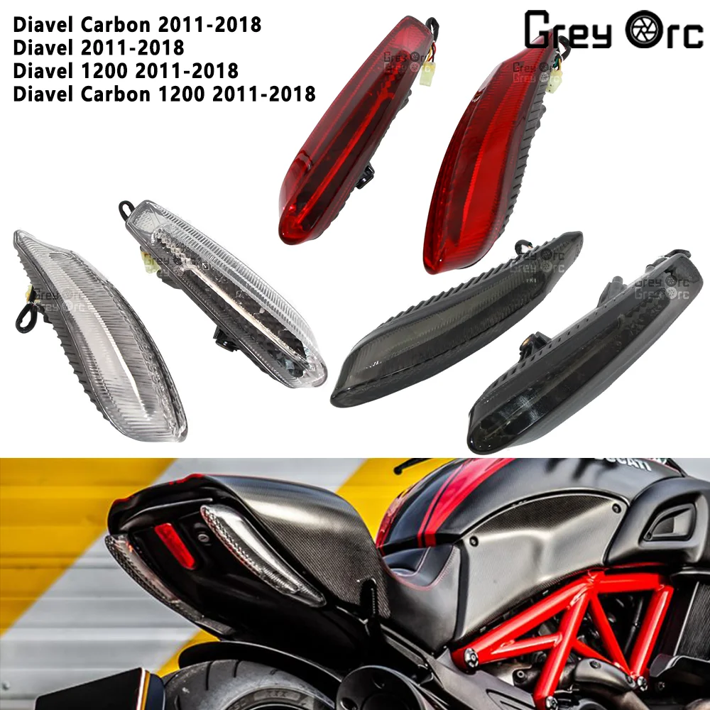 For Ducati Diavel Carbon Diavel 1200 Diavel Carbon 1200 2011-2018 Motorcycle LED Tail Light Brake Turn Signal Integration