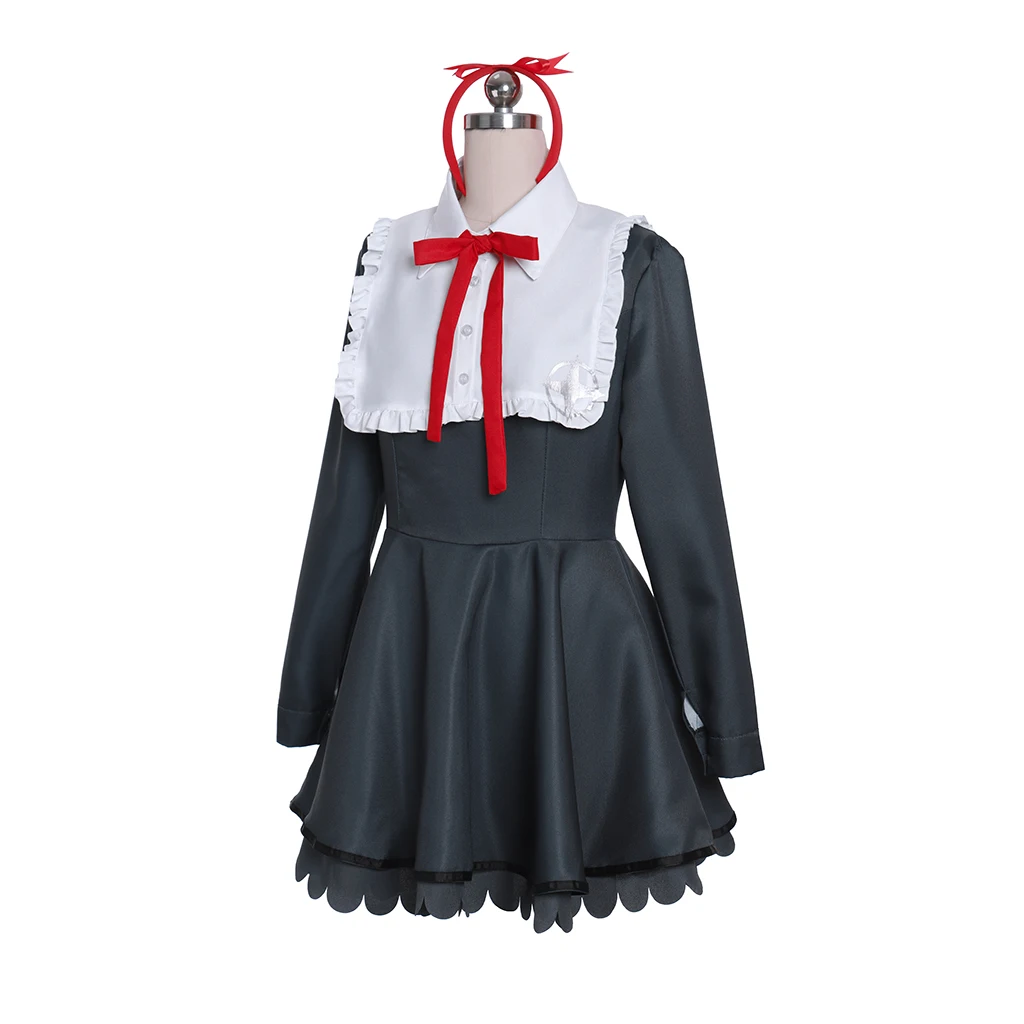 In Stock Danganronpa Cosplay Monaka Cosplay Girl Uniform Suit Cute Maid Outfit Waiter Dress Halloween Party Suit