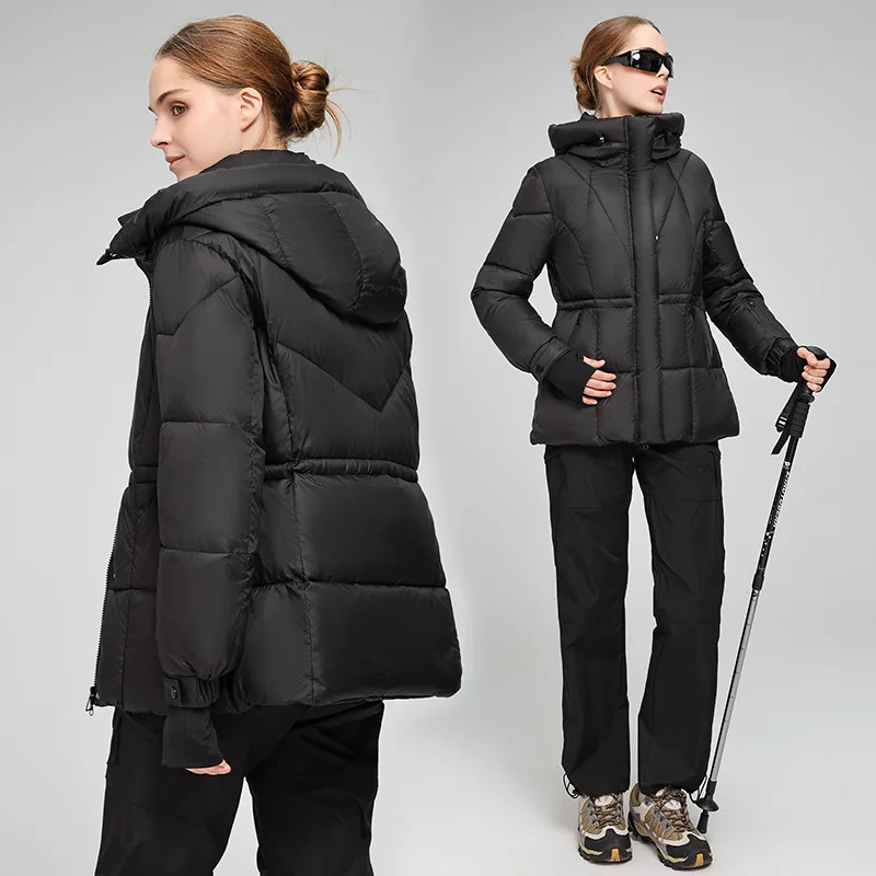 Fashionable Cold-Proof Casual Hooded Cotton-Padded Jacket for Outdoor Mountain Climbing Sports Warm And Easy-Wear