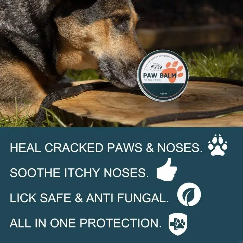 60g Pet Paw Care Cream Ointment Paw Care Cream Moisturizing Protections Forefeet Toe Health Pet Supplies for Dog