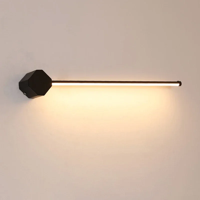 

Nordic Minimalist Long Wall Lamps Modern Living Room Background Wall Bedroom Bedside Lamp Hotel Corridor LED Wall Lights