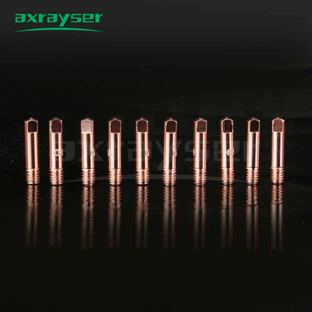 MIG MAG GMAW Welding Contact Tip 14AK 15AK 24KD 25AK 36KD M6×25mm M6×28mm M8×30mm M6×40mm M6×45mm E-cu CuCrZr Welding Nozzle