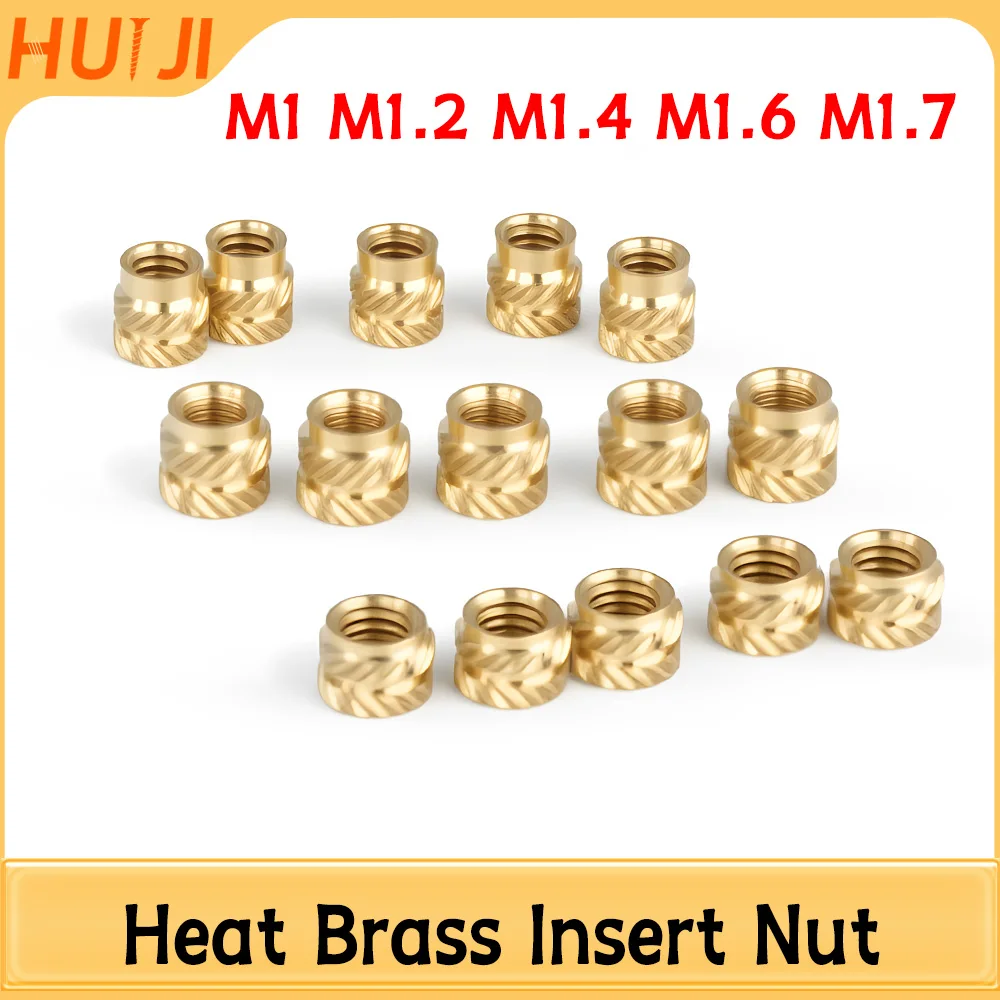M1 M1,2 M1,4 M1,6 M1,7 Wärme Messing Einsatz Mutter Hot Melt Molding Injektion Micro Mini Einsätze 3d Drucker Telefon Tastatur Einsatzmutter