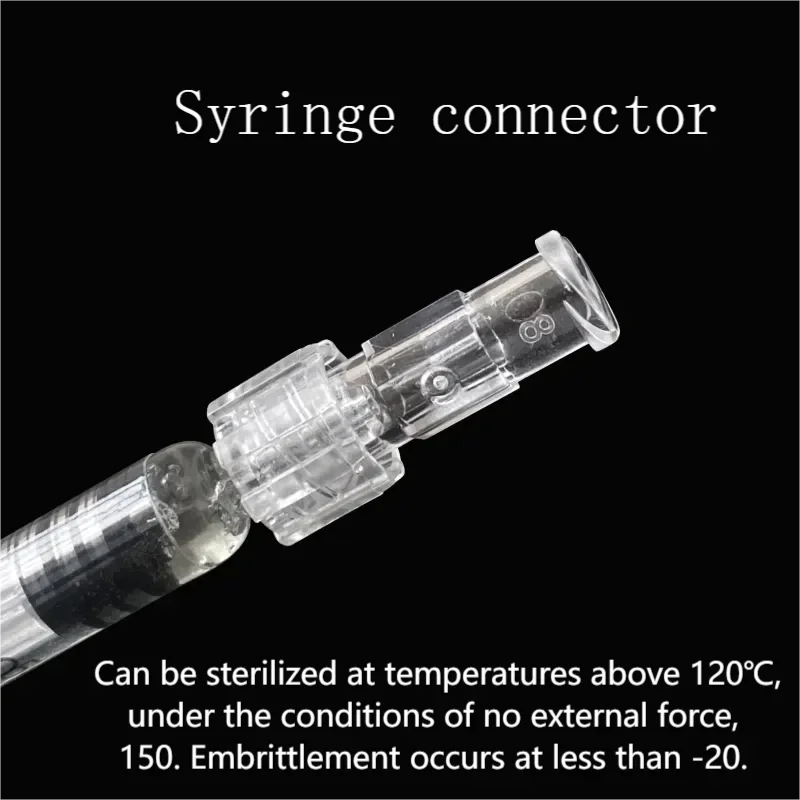 

100pcs Hot Sale Thread Clear Female to Female Coupler Luer Syringe Connector thread conversion straight through