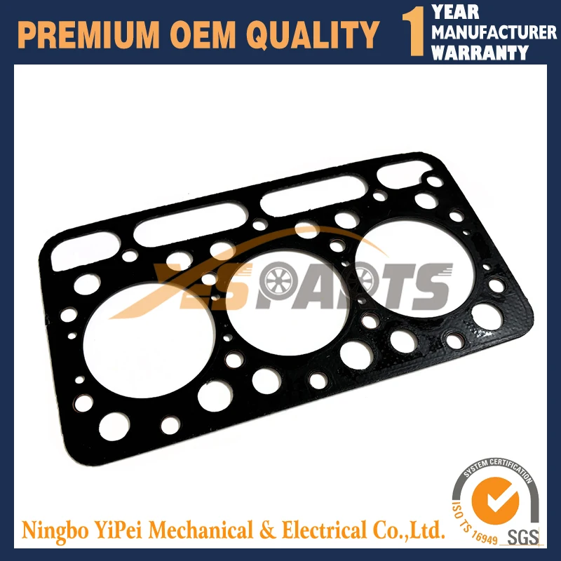 Cylinder Head Gasket Fit For Kubota D1301 Engine (Graphite)