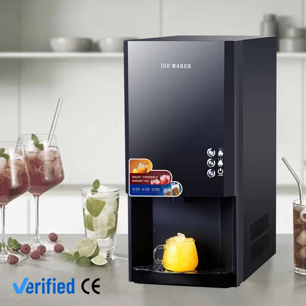 Commercial  Ice Maker Machine High Capacity Chewable Pebble Ice Dispenser