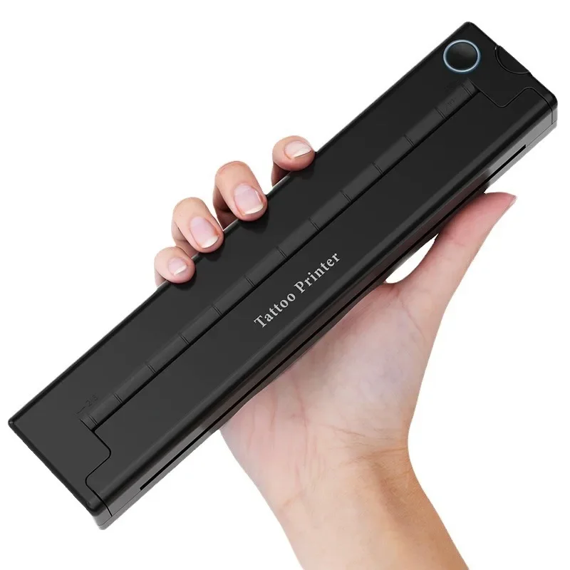 JSJ4A Thermal Tattoo Printer Paper A4 Size Portable Mini Transfer Machine, Wireless Bluetooth USB Interface