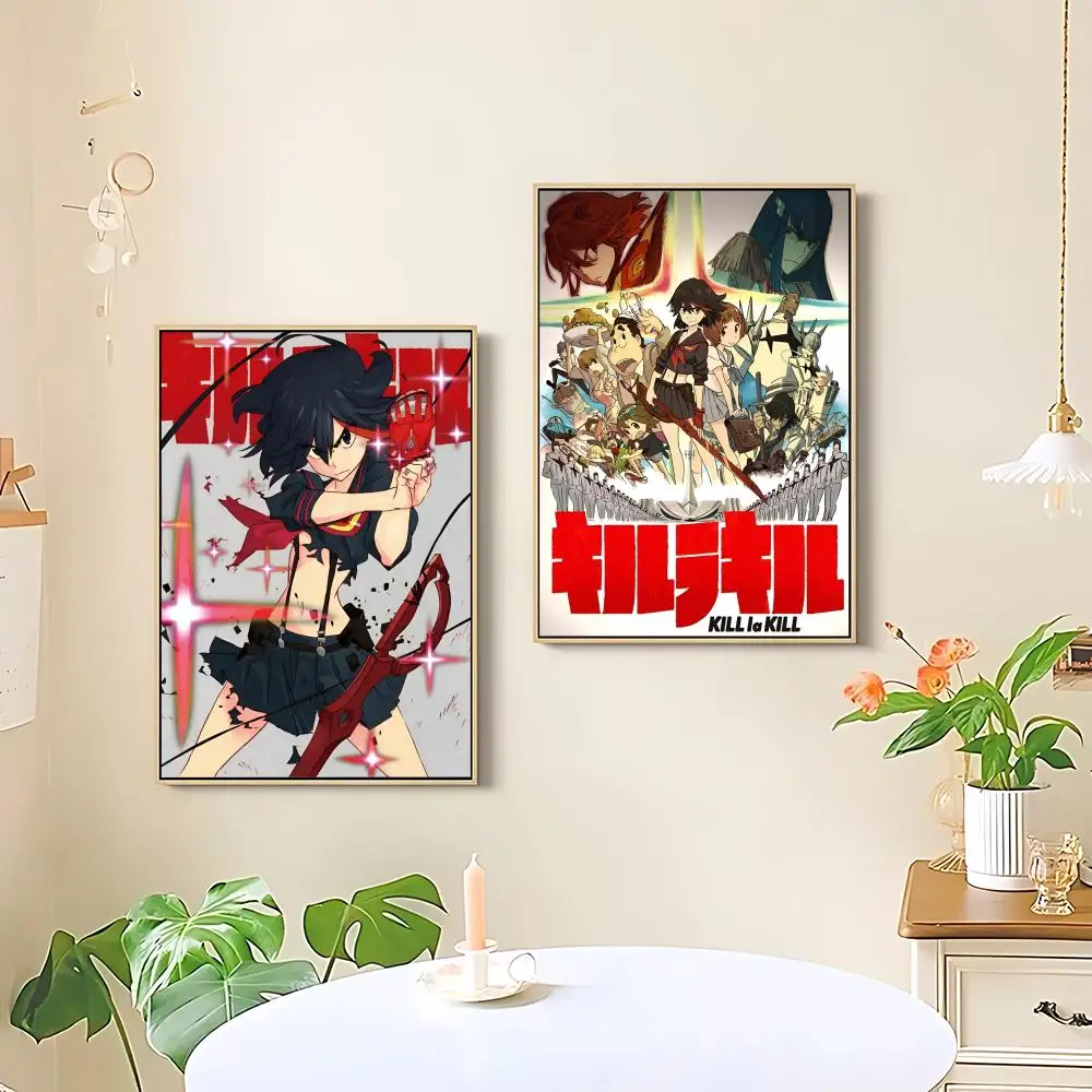 Anime K-Kill la Kill Poster HD art sticky wall waterproof home living room bedroom bar aesthetic decoration