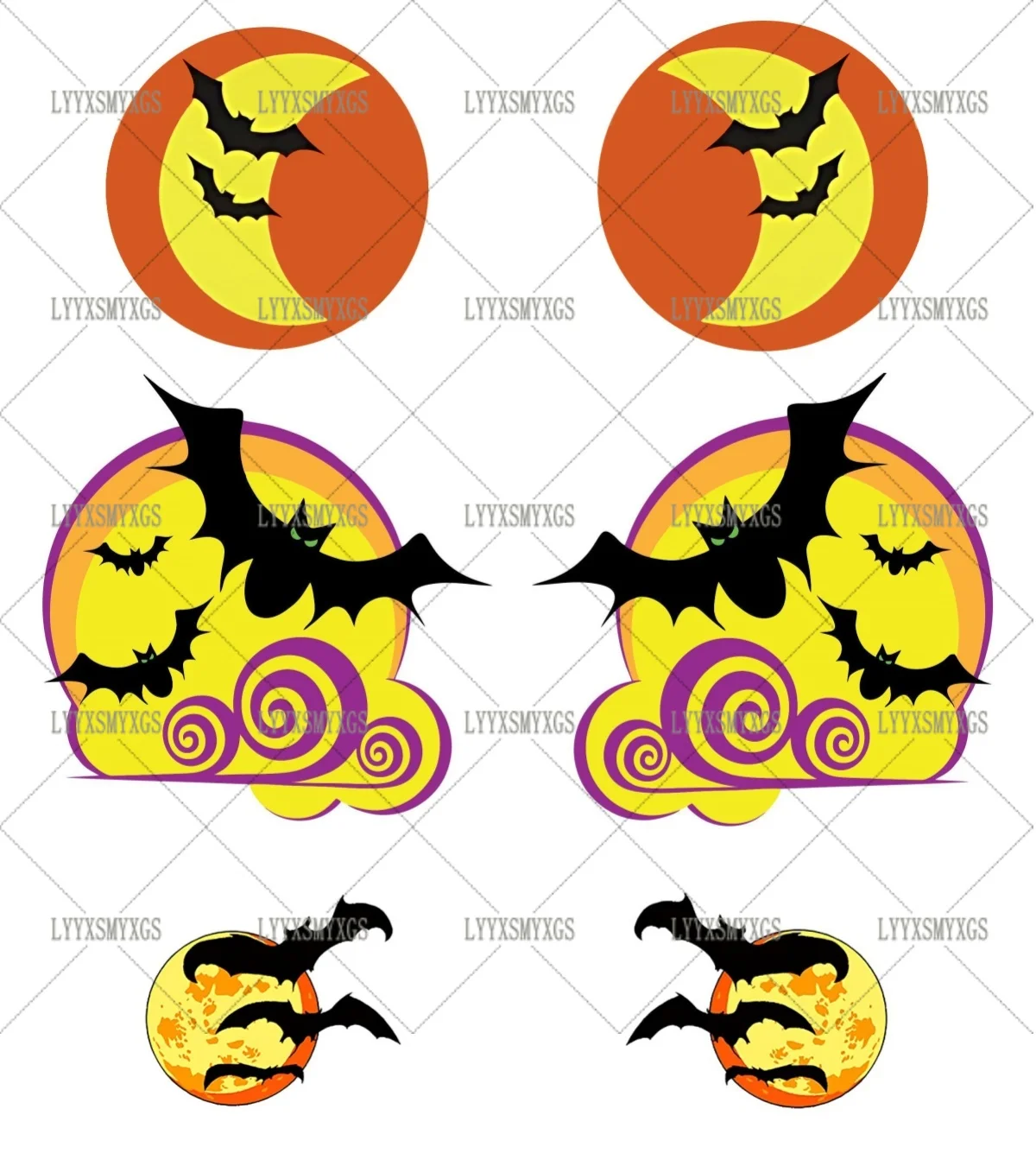 

Self-Adhesive Custom halloween horror bat Car Stickers Waterproof Sunscreen Vinyl Decal PVC Wholesale Car Decoration