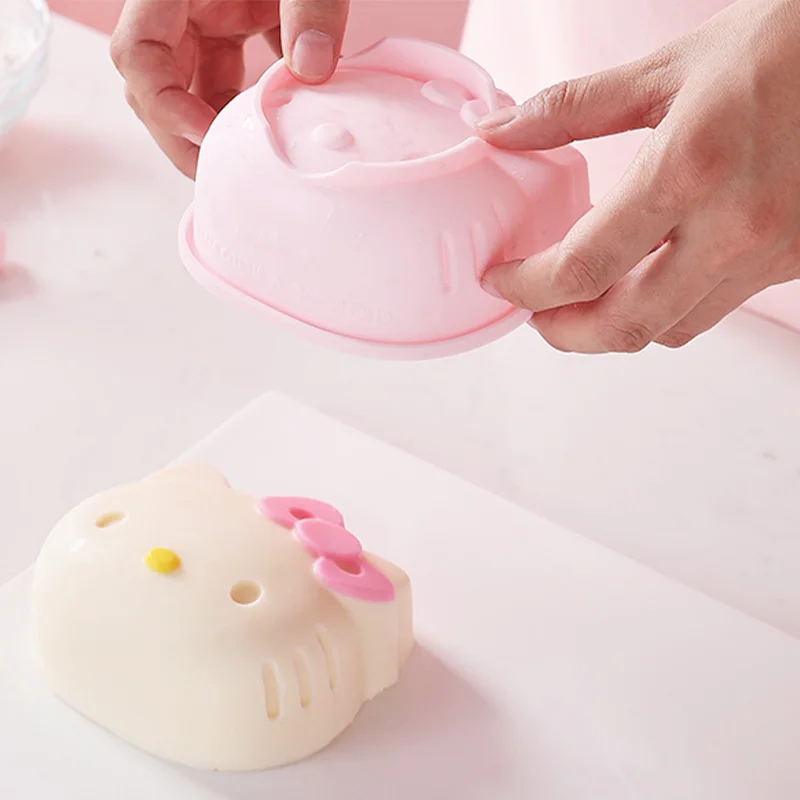 Sanrio Kawaii Hello Kitty Silicone Cake Molds Anime Cartoon Sweet Fashionable Exquisite Good Looking Pudding Mousse Baking Tools