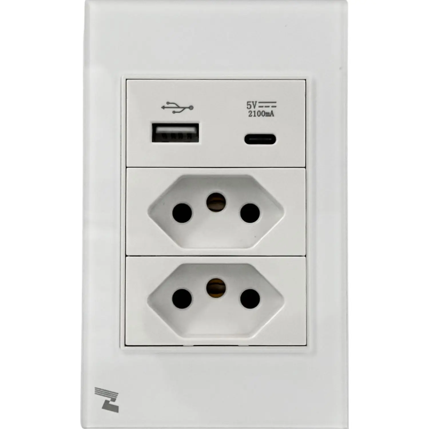 WK-USBC White Novadigital USB Input Embedded Socket