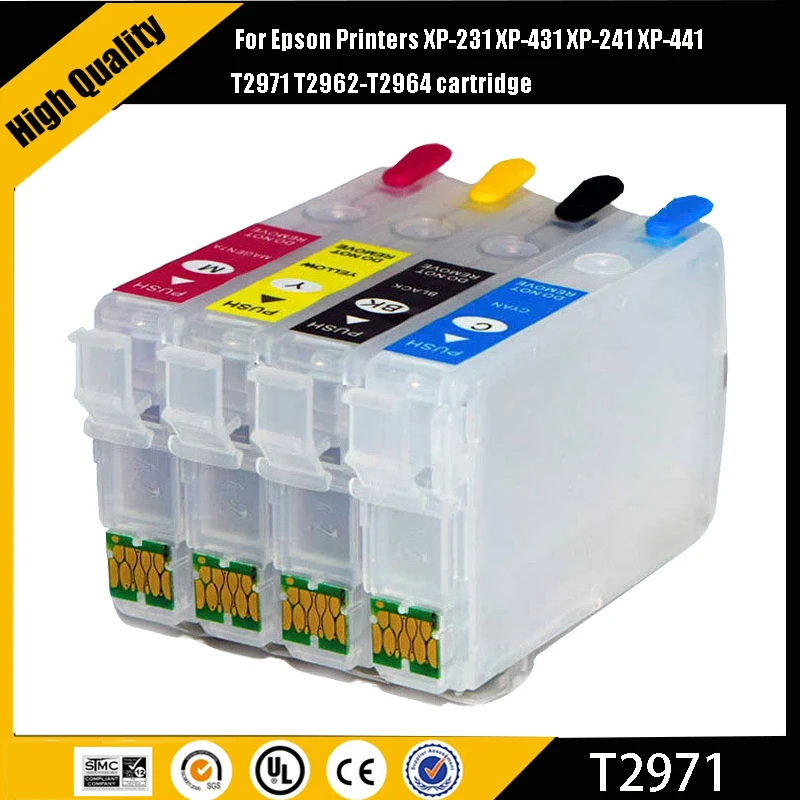 einkshop T2971xp231 xp241 XP 441 Refill ink Cartridge For Epson Printers XP-231 XP-431 XP-241 XP-441 T2971 T2962-T2964 cartridge