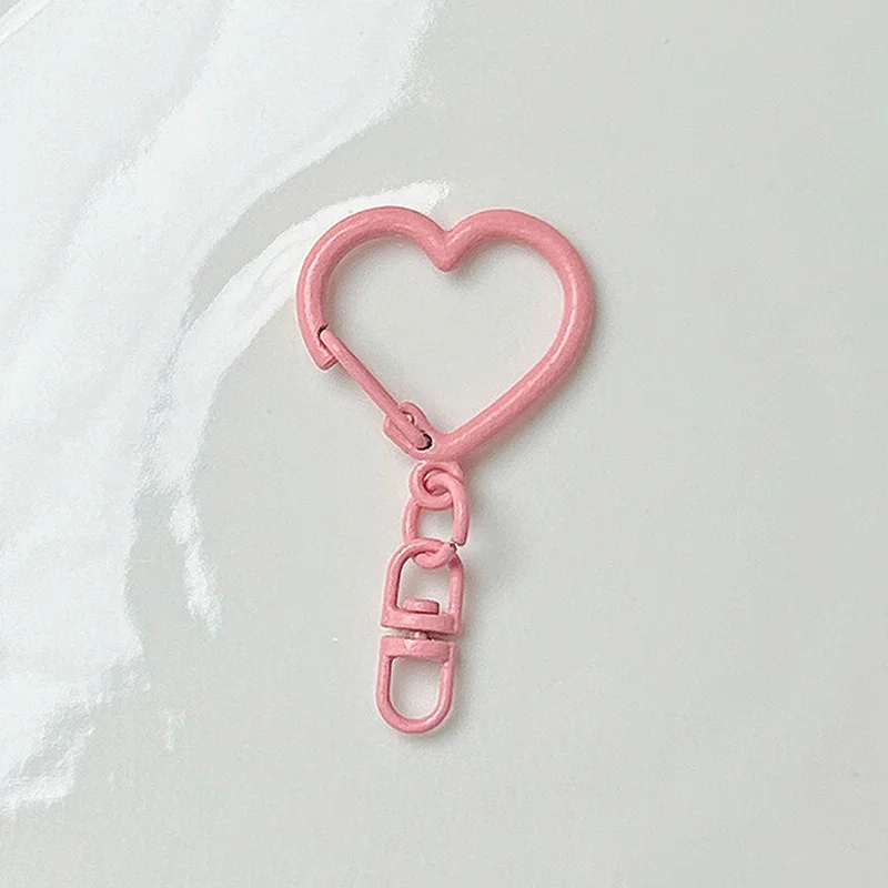 Colored Heart Keychain Hook Jewelry Buckle Metal Key Chains