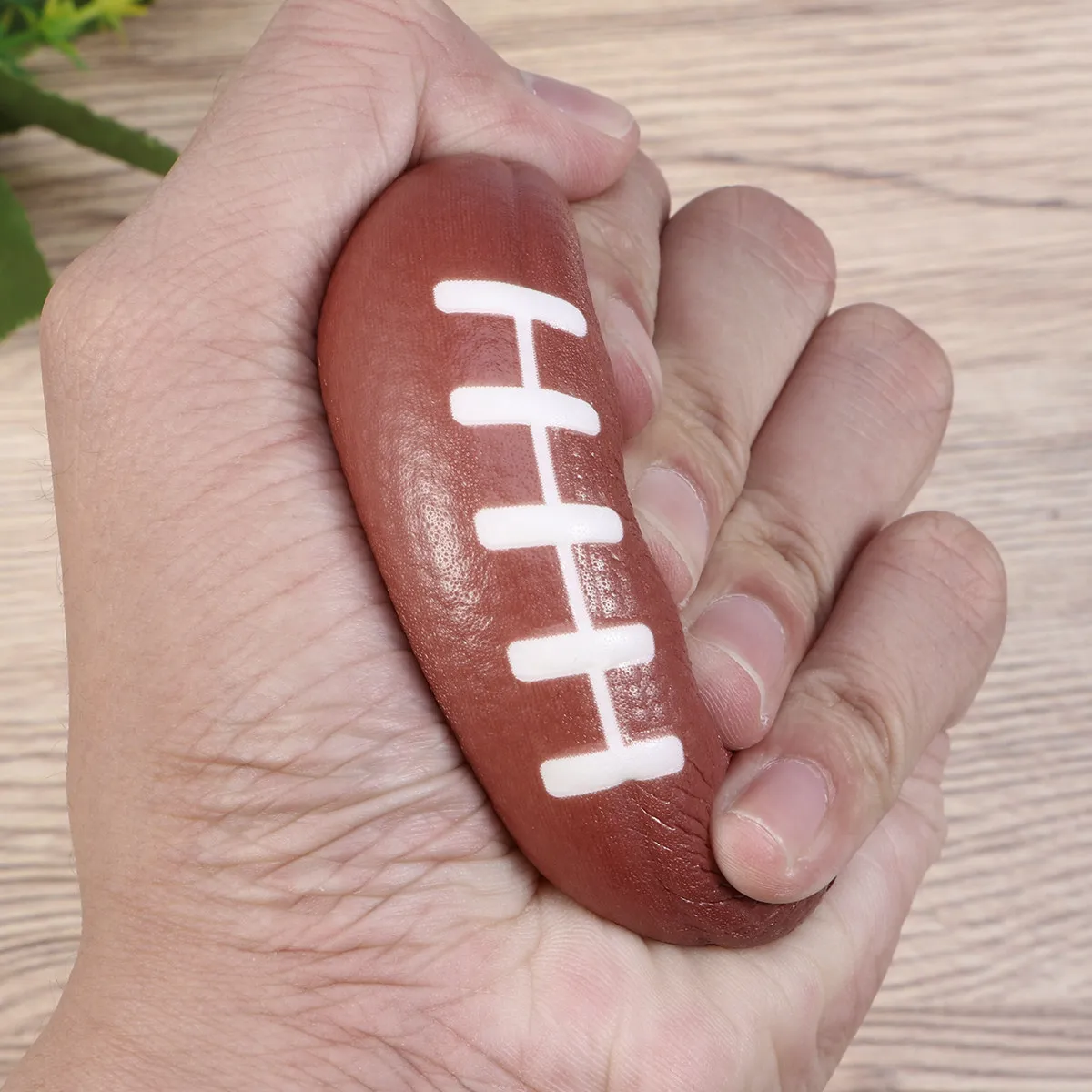 6Pcs Football Stress Balls Premium Stain Resistant Material for Kids Adults Relax Finger Mobility Football Ball Toy