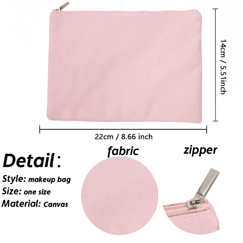 Bachelorette Maid of Honor Gift Fashion Team Bride Canvas Cosmetic Makeup Bags Wedding Party Zipper Pouch Jewelry Organizer Bag