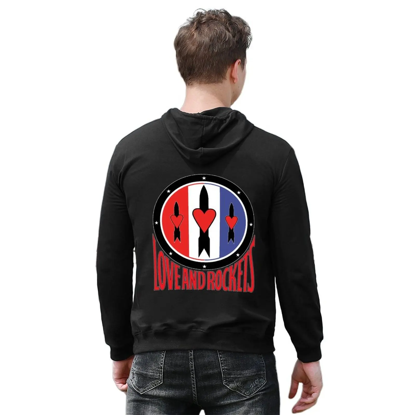 Love And Rockets - Trident - (One rocket for each band member). Hoodie blouse men's winter sweater men hoodie