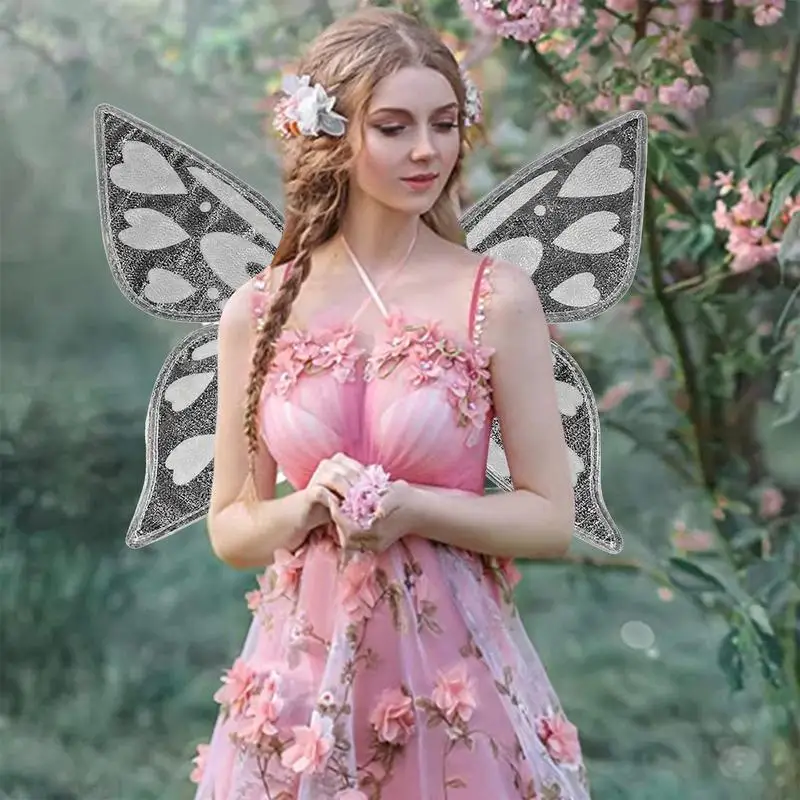 Mädchen Flügel Feen flügel funkelnde Mädchen Kostüm Schmetterling Flügel verkleiden Halloween Kostüm Engels flügel für Kinder Mädchen Jungen