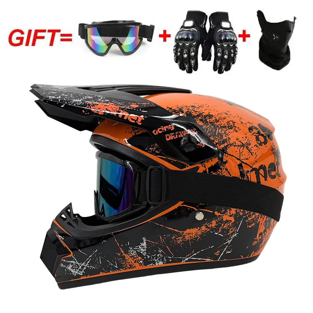 

High Quality Motorcycle Off Road Racing Helmet ATV Forest DH Mountain Bike Full Helmet DOT Approved