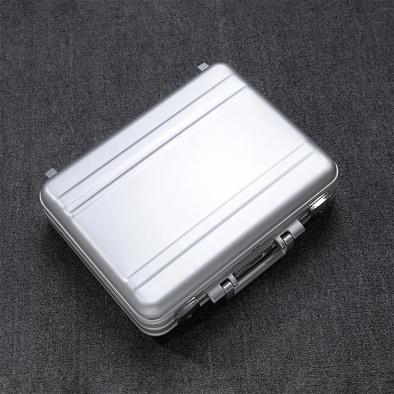 Hot sales Aluminum-magnesium alloy portable business briefcase law enforcement equipment tools box for men and women.