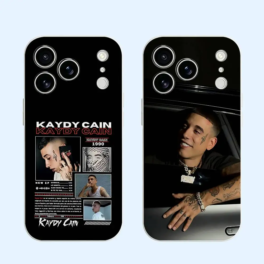 Funda de teléfono K-Kaydy C-Cain CDMX de TPU suave negra para modelos de iPhone, cubierta protectora a prueba de golpes y antiarañazos