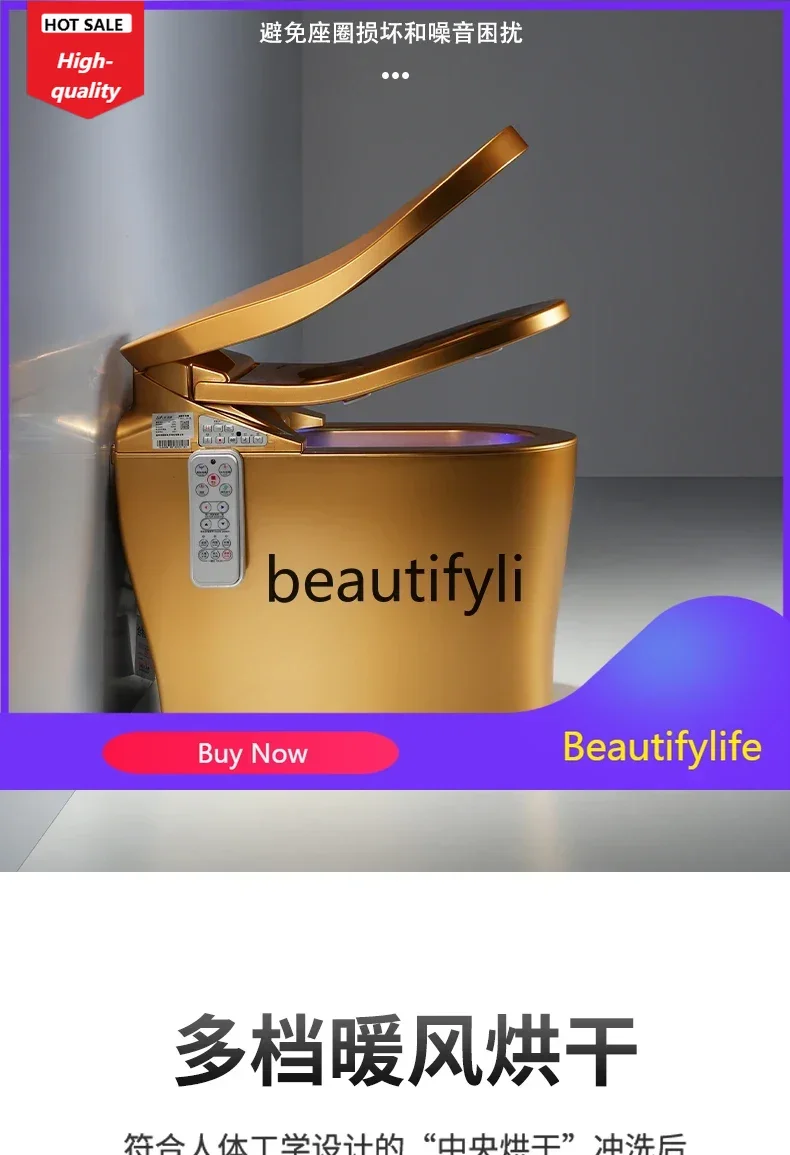 SS Fully automatic golden smart toilet instant electric laxative and moisturizing machine D1089