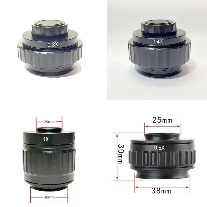 

0.3X 0.4X 0.5X Trinocular Stereo Microscope Camera Eyepiece Stereo Microscopio Lens CCD Interface 25mm
