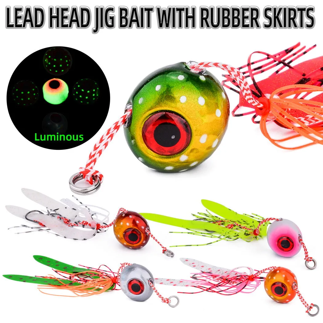 

New Hot Spotted Laser Inchiku Skirted Jigs 40g-180g Ultra Sharp Double Hooks Deep Sea Boat Fishing Grouper Tuna Snapper Tackles