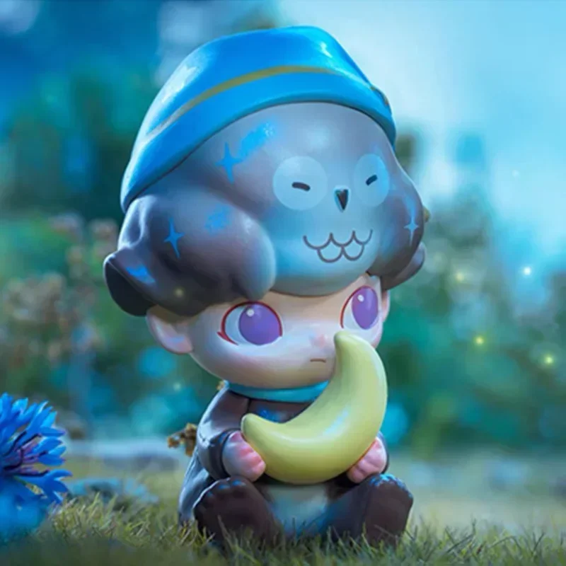 팝 마트 디무 숲의 밤 시리즈 블라인드 박스 미스터리 박스 장난감 인형 오리지널 애니메이션 피규어 데스크탑 장식품 컬렉션