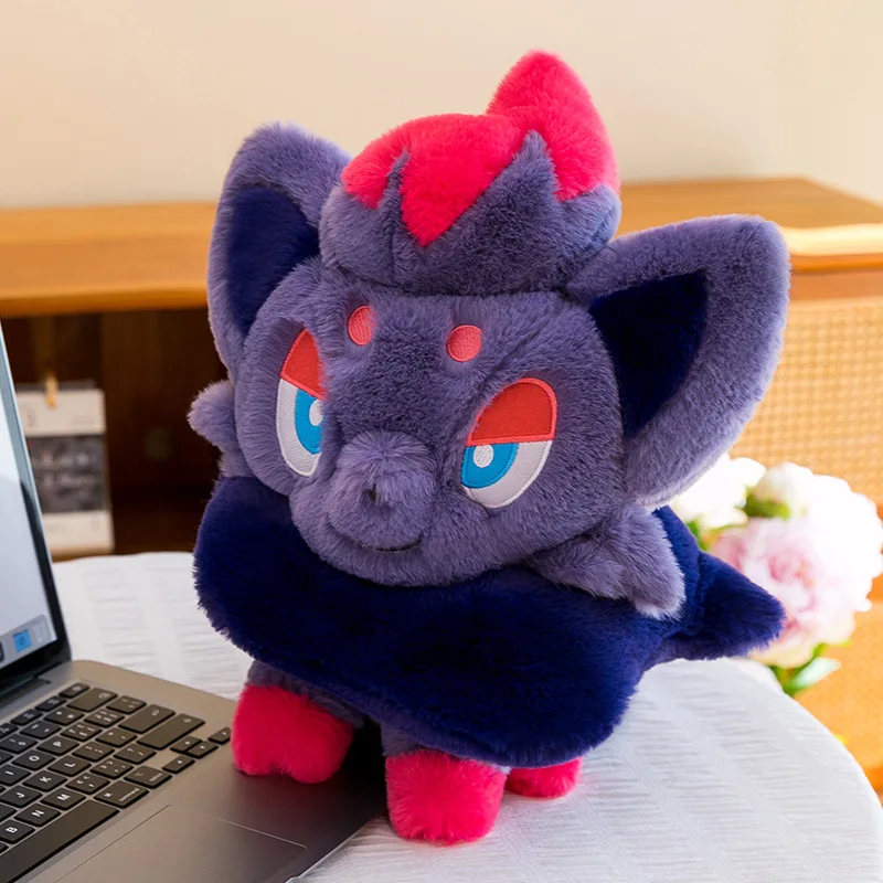  Zorua Charm Hisui Hisuian Plush Toys Shiny Hisui Zorua Hisuian Form Stuffed Animal Soft Doll Xmas Gift