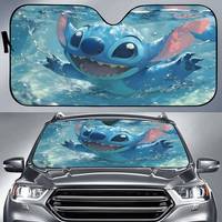 Cute Underwater Stitch Windshield Sun Shade Car Solar Reflector Protector Window Visor Screen Cover Vehicle Windscreen