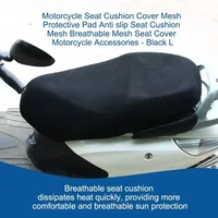 Breathable Summer Cool 3D Grid Protection Pad Mesh Motorcycle Moped Motorbike Scooter Seat Covers Cushion Anti-Slip Cover