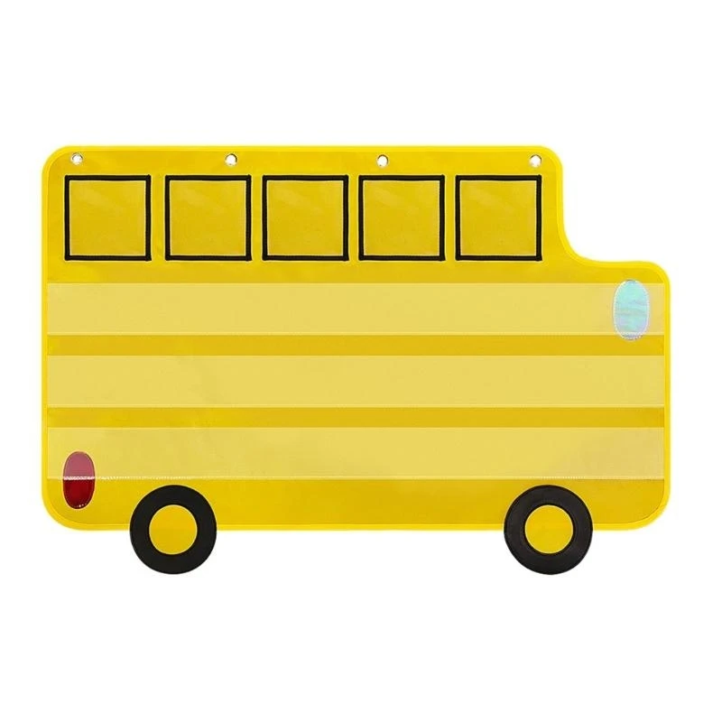 

97QB Bus Pocket Pocket Chart Word Spelling Card сумки для практики английского слова орфографии