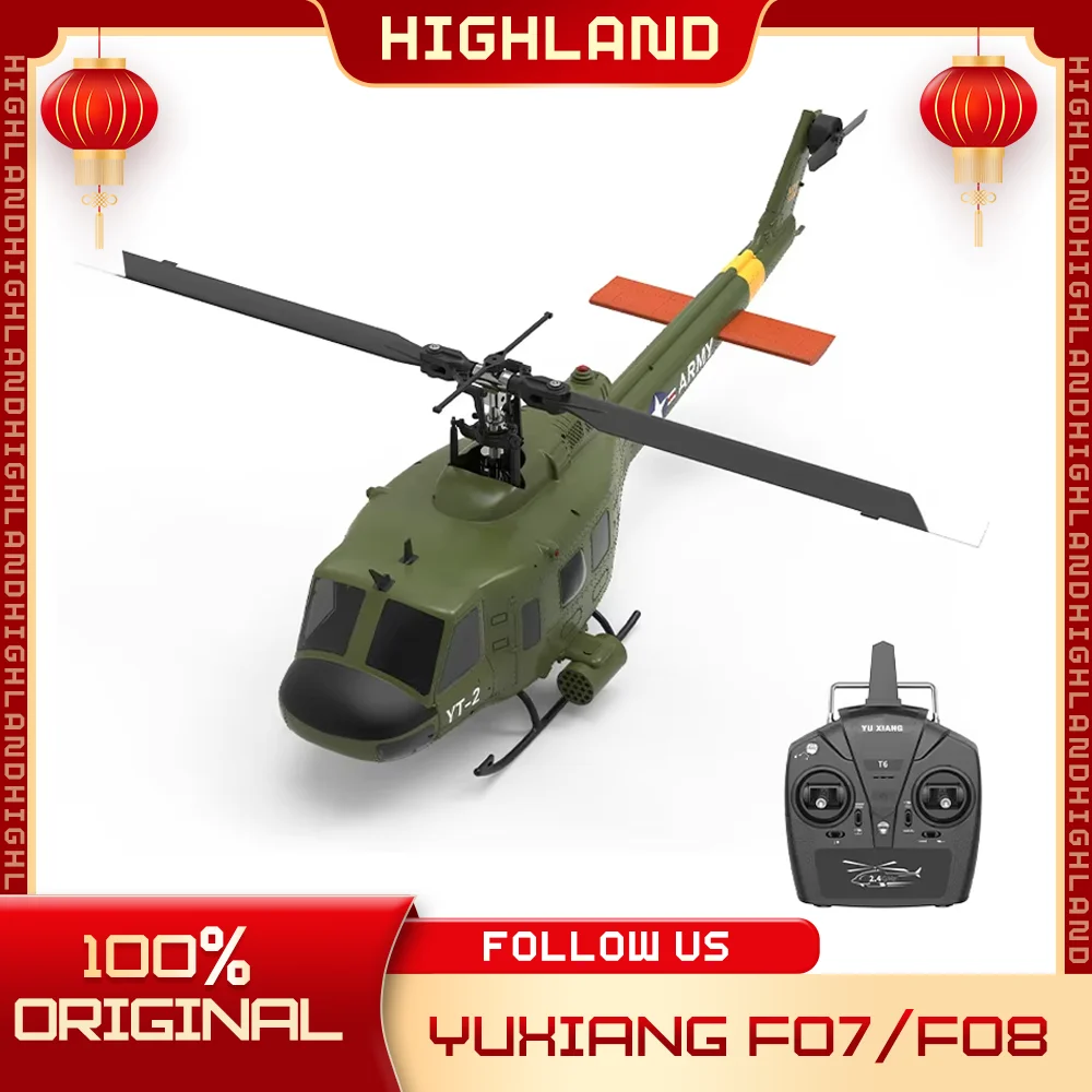 Yuxiang F07/F08 Remote Control Helicopter 6-Axis Gyroscope Airplane Model Customized Bi-Directional Feeback Aileronless Design