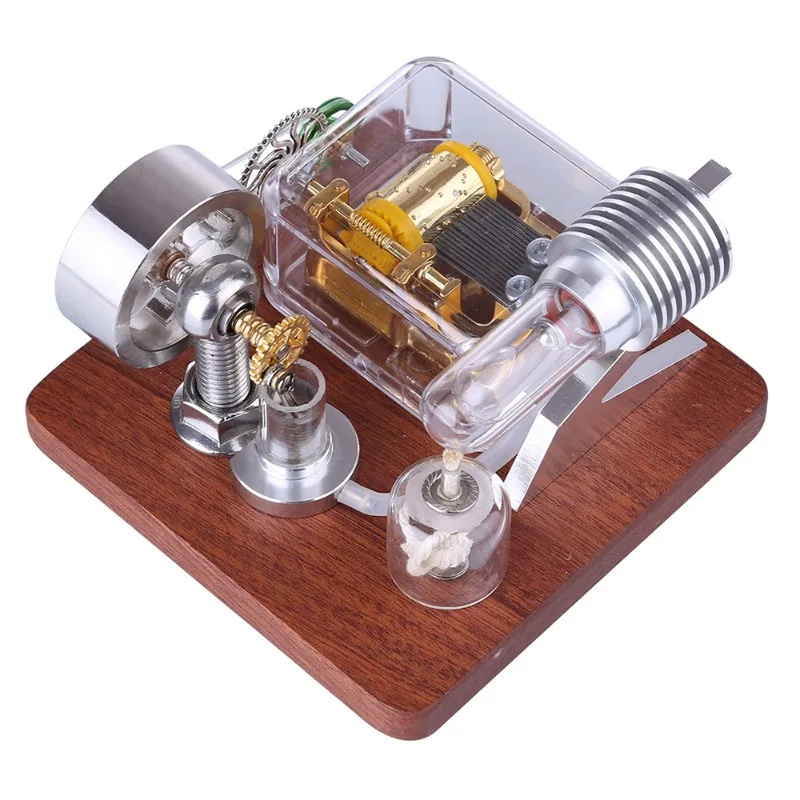 Power Music Box Engine Model Educational Physics Toys Technology Crafts Physics Experiment