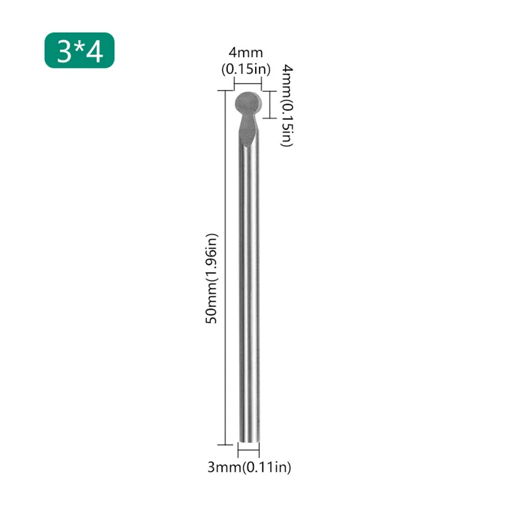 1pc Milling Cutter Wood Carving Drill Engraving Bit  3mm Shank For Woodworking 3*3 3*4 3*5 3*6 3*8 Carving Tool Parts