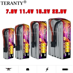 TERANTY2S 3S 4S 6S 550mAh 80C LiPo Battery For Quadcopter Helicopter FPV Drone Parts 7.6V 11.4V 15.2V 22.8V Rechargeable Battery