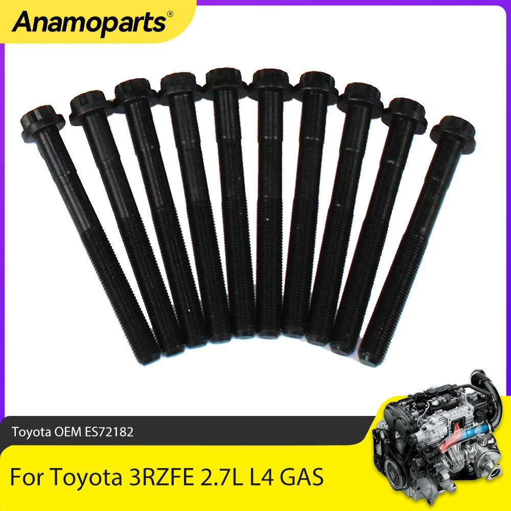 

Engine Parts Cylinder Head Bolt Set Fit 2.4 2.7 L L4 GAS For Toyota 4Runner Tacoma T100 2.4L 2RZFE 2.7L 2TRFE 3RZFE ES72182
