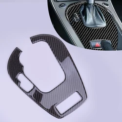 Carbon Fiber Black Car Automatic Gear Shift Cover Trim Fit for BMW Z4 E85 2003 2004 2005 2006 2007 2008 Left Hand Drive