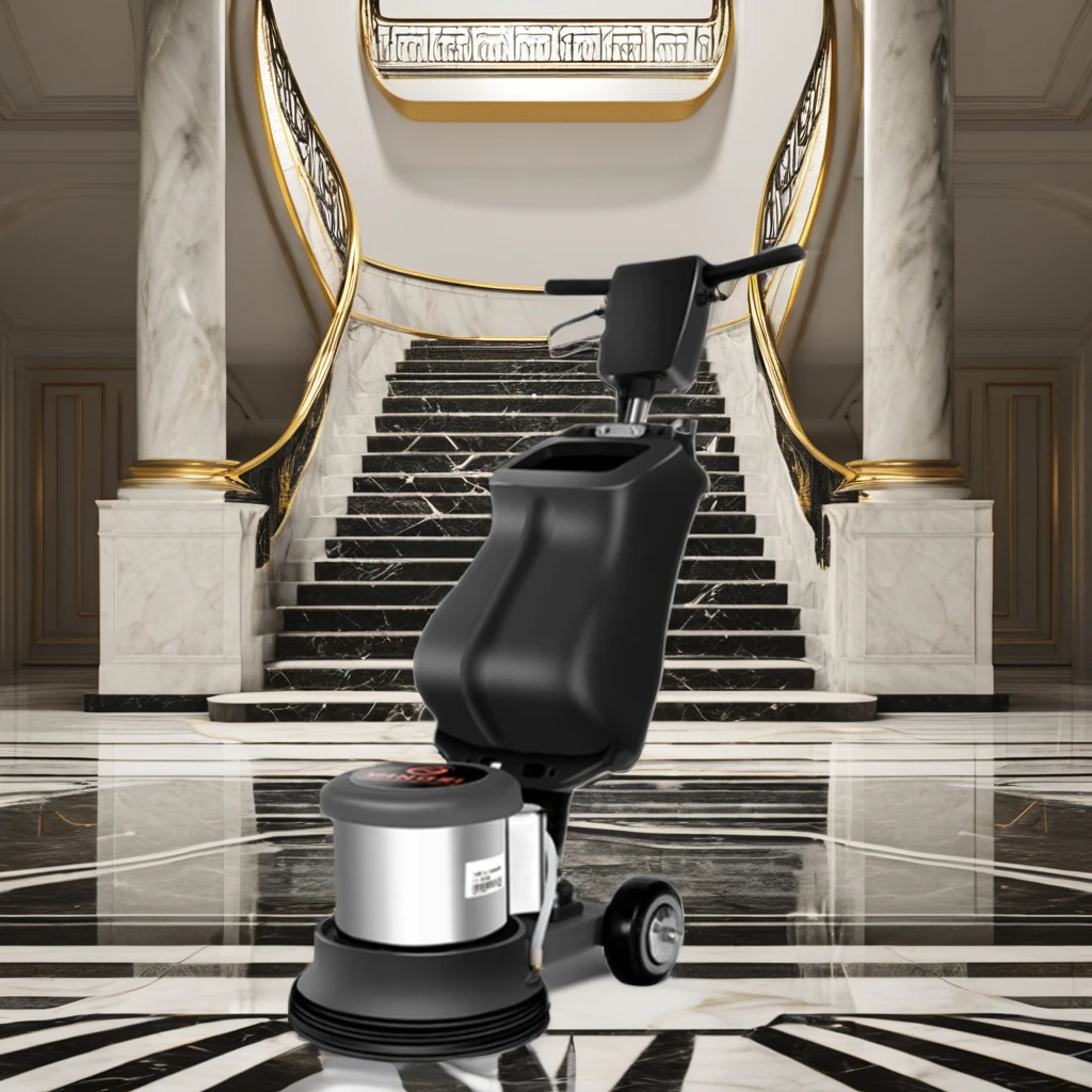 

1100W Multi Functional Office Hotel Floor Wiping Machine Hand Pushed Crystal Face Cleaning Equipment