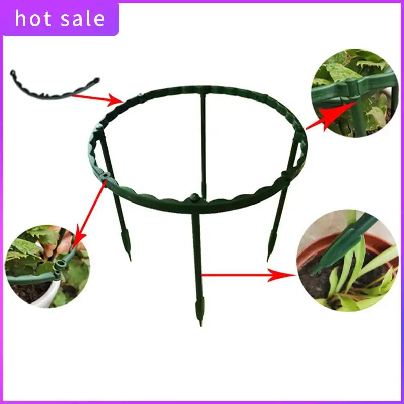 

20PCS Green Plant Support Stake Greenhouse Arrangement Semicircle Fixed Rod Indoor Flower Plant Vine Climbing Bracket